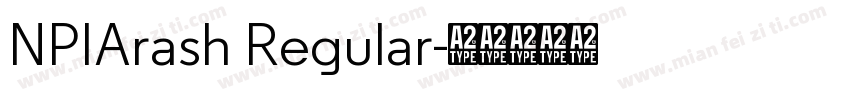 NPIArash Regular字体转换